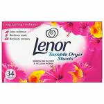 Lenor Tumble Dryer Sheets Sparkling 34's