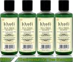 Khadi Herbal Tre Tree Shampoo, Herbal Shampoo, Khadi Shampoo, Damage Repair, Anti-hair Fall Shampoo For men and Women 840ml (Pack of 4)