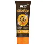 WOW Skin Science Sunscreen Matte Finish - SPF 55 PA+++ - Very High Broad Spectrum - UVA &UVB Protection - Quick Absorb - No Parabens, Silicones, Mineral Oil, Oxide, Color & Benzophenone - 80 ML