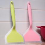 Kuber Industries Turner | Silicone Wide Spatula Turner | Spatulas Turner for Nonstick Cookware | Omelette Turner for Cooking | Kitchen Turners | New Big Spatula | Pack of 2 | Multi