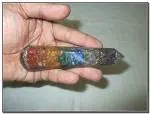Jet International Multicolor Chakra Layer Orgone Wand Stick