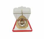 Shinde Exports Golden Shirdi Sai Baba Charan Paduka Box For Puja