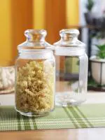 Ocean 5B03927G0000 Tulip Jar 780 ml, Glass Lid, Set Of 6