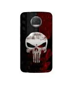 Casotec Punisher Skull Design Printed Silicon Soft TPU Back Case Cover for Motorola Moto G5S Plus
