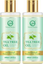 Nuerma Science Tea Tree Oil For Anti Acne and Skin Lightening and Glowing (Pack of 2, 100 ML Each)