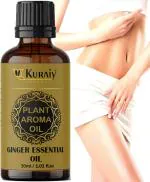 KURAIY Best Tummy Ginger Oil, For Belly Drainage Ginger Oil For Belly / Fat Reduction For Weight Loss, Fat Burner Oil For Men & Women-30ml