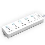 EMBOX 10A Extension Board 5 Socket 5 Switch Extension Box 2500w, Extension Cord, Safety Shutter Protection (1.8 Meter Cable)