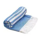 Mush Blue Striped Bath Towel