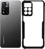 CarryWrap Back Cover for Xiaomi 11i Hypercharge 5G, Mi 11i, Redmi 11i, Xiaomi 11i Hypercharge 5G (Black, Camera Bump Protector, Pack of: 1)