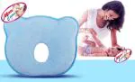 MOM CARES Blue Memory Foam Newborn Baby Pillow (0-12 M)