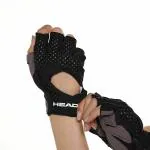 HEAD professional Fitness Gloves for Gym Workout, Pull Ups, Cross Training, Weightlifting for Men and Women | Half-Finger Length, Wrist Wrap for Protection |Anti slip, Breathable, Soft Gym Accessories