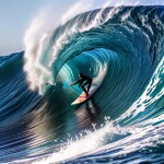 Love Creation 12x18 Size poster print for creative wall art- surf-s-up-ocean-wave-rider-phone-case-6033(Non Sticker)