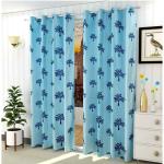 RIFTREE Printed Window Curtains Goa Tree Design 1 Piece for Bedroom, Room Darkening Curtain Drapes for Office Home Living Room Kitchen, Goa Tree Design Decor Polyester Curtain (4 x 9, Aqua Sky)