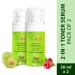 La Pink Vitamin C Toner Serum with White Haldi for Glowing and Radiant Skin (Pack of 2)