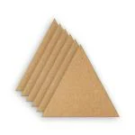 Creata Impex Engineered Wood, Cotton Triangle MDF Board for Art and Craft 4mm (Pack of 4)