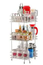 Buy Cosmos Stainless Steel Square Multipurpose Corner Stand / Rack ...