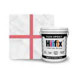 Hiifix Epoxy Grout for Tiles Gap Filling and Waterproofing for Home Use, Tile Grout and Sealant for Tiles Cadmium- Red5 kg