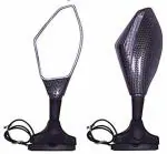 Acube Mart Black Manual Rear View Mirror For Universal Bike (Set Of 2)
