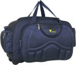 FEDRA Blue Polyester Strolley Duffel Bag - 60 L