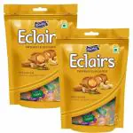 Derby Dryfruit Assorted Eclairs / Flavoures - Almond, cashews, Pistachio / Standy Pouch of 700 Gram / Pack Of 2