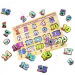 TOYTALES Educational Puzzles Game for Kids, Set of 3, Cardboard Puzzles Each for Boys and Girls, Puzzle Games for Kid Age 2 Years Old & Above, Increase Concentration & Develop Sills, Numbers