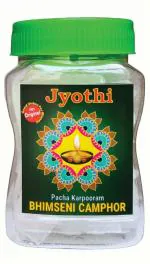Jyothi Pacha Karpooram for Pooja ORIGINAL Bhimseni camphor (100gm X Pack 1) Natural Superb Smell for Diffuser Cone Home Pooja Arthi Kapoor Karpooram Soodam
