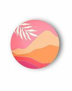 The Artment your artistic apartment Matte Finish Multicolor Round Canvas Wall Decor 30 cm