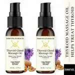 Essentia Extracts Combo of 2 Thyroid Gland Massage Oil, 200ML (100ML+100ML)