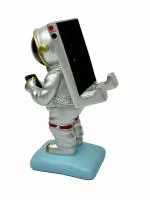 G.FIDEL Astronaut Figurine Mobile Phone Stand/Holder for Smartphones & Tablet for Collection, Gifts, Showpiece Room Decor Home & Office Use Standing Astronaut