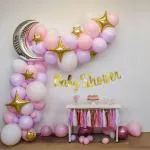 SPECIALYOU.IN Baby Shower decoration items , Mom to be Dad to be decorations , Baby shower decorations kit , Baby shower balloons , pink balloons for decoration , Baby shower props - 57 pcs