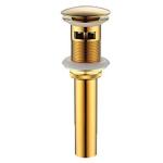 ZAP Brass Lavish Series Gold Pop Up Waste Coupling with Full Thread Drain Stopper Without Overflow 5 inch