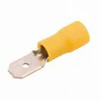 rtsense MDD5-250(500 pcs) + FDFD5-250(500 pcs),Fully Insulated Male Female Spade Bullet Wire Connector Electrical Crimp Terminal Wire Connector  (Yellow, Pack of 500)