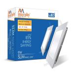 Murphy 9 Watts Slim Square LED Warm White Panel Ceiling Light