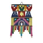 VARUNAVI Handloom Handicraft Cotton Wall Hanging Tapestry (21 inch X 14 inch , Multicolor)