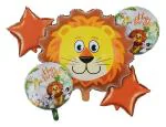 My Party Suppliers Lion with Jungle Safari Animal Theme Party Leopard Theme Foil Balloon