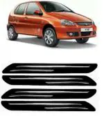 Gee Cee Black Pvc Car Bumper Protector Guard For Tata Indica V2 (Set Of 4)