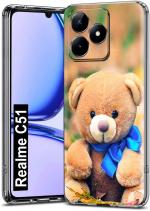 Fashionury Back Cover for Realme C51 (Multicolor, Grip Case, Silicon, Pack of: 1)