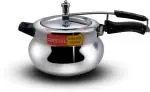 Carnival Silver And Black Aluminium Pressure Cooker - 1.5 L