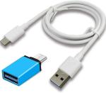 Badger Cable Accessory Combo for Compatible with letv Le 1/ Le Eco Le 1s / LeEco Le2, Charging Cable (White, Blue)