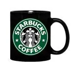 Mug Morning Black Coffee Mug Coffee Mug Single for Men Black Ceramic Coffee Mug - Black, 325ml