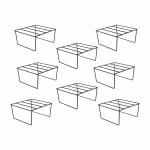 Ojorey Square Metal Stand for Plants |Plant Stands| Pot Stand |Flower Pots - (Set of 8) for Indoor & Outdoor Use in Your Home and Garden