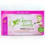 Green Lady Classic Organic Biodegradable Herbal Sanitary Napkin Pads for heavy flow Women, Chemical Free and Natural (6 Pads) XXL night pad