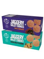 Early Foods Biscuits Combo - Foxtail And Ragi Choco Jaggery Cookies 300 G Each (Pack of 2)