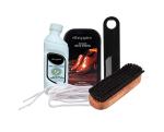Sheppits Premium Shoe Shiner (Neutral), Shoe Cleaner (Natural), Shoe Brush, Shoe Horn (Black), & Sports Shoes Laces (White) Combo | Shoe Care Kit