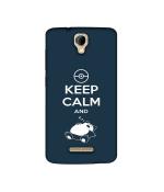 Casotec Sleep Pattern Design Printed Silicon Soft TPU Back Case Cover for Panasonic P50 Idol