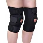 Xfinity Black Neoprene Fitness Knee Cap Support for Men and Women Size M (Pack of 2)