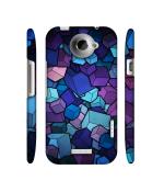 Casotec Color Box Design 3D Printed Hard Back Case Cover for HTC One X