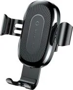 Baseus Car Mount Black Wireless Charger Gravity Phone Holder Charging Pad