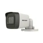 Hikvision DS-2CE16H0T-ITPFS 5 MP 1080P Outdoor Bullet CCTV Ethernet Camera with Inbuilt Audio Mic (White)