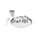 Omega Stainless Steel Dinner/Buffet/Thali Set - 5 Pcs